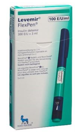 Levemir® FlexPen 100 E/m pre-filled pen 5x 3 ml